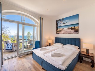 Schlafzimmer mit Meerblick