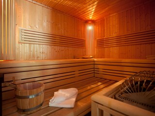 Sauna im Wellnessbereich