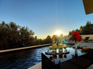 Terrasse am Pool Villa Anja Makarska