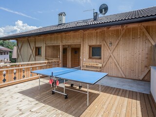 Entry area of the holiday home with terrace