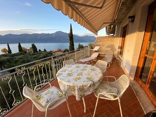 Terrace with venetian blind