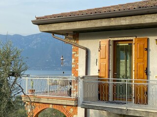 Entrance and Terrasse Casa Merlo