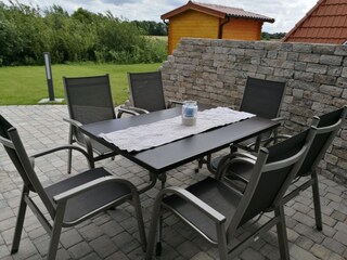 Terrace, now also with a natural stone wall