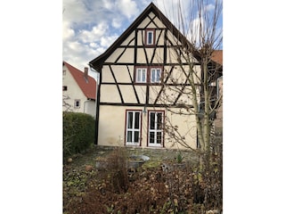 Austragshaus Rhön terrasse im Herbst