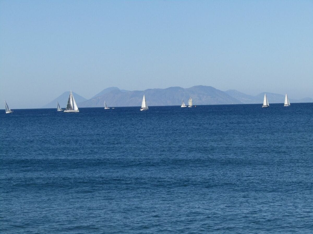 IEW FROM THE TERRACE: AEOLIAN ISLANDS