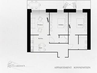 Appartamento per vacanze Telfes im Stubai Pianta del piano 21