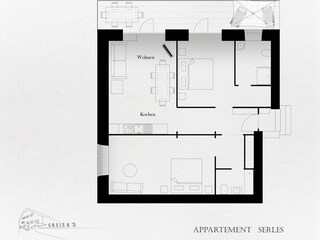 Vakantieappartement Telfes im Stubai Grondplan 21