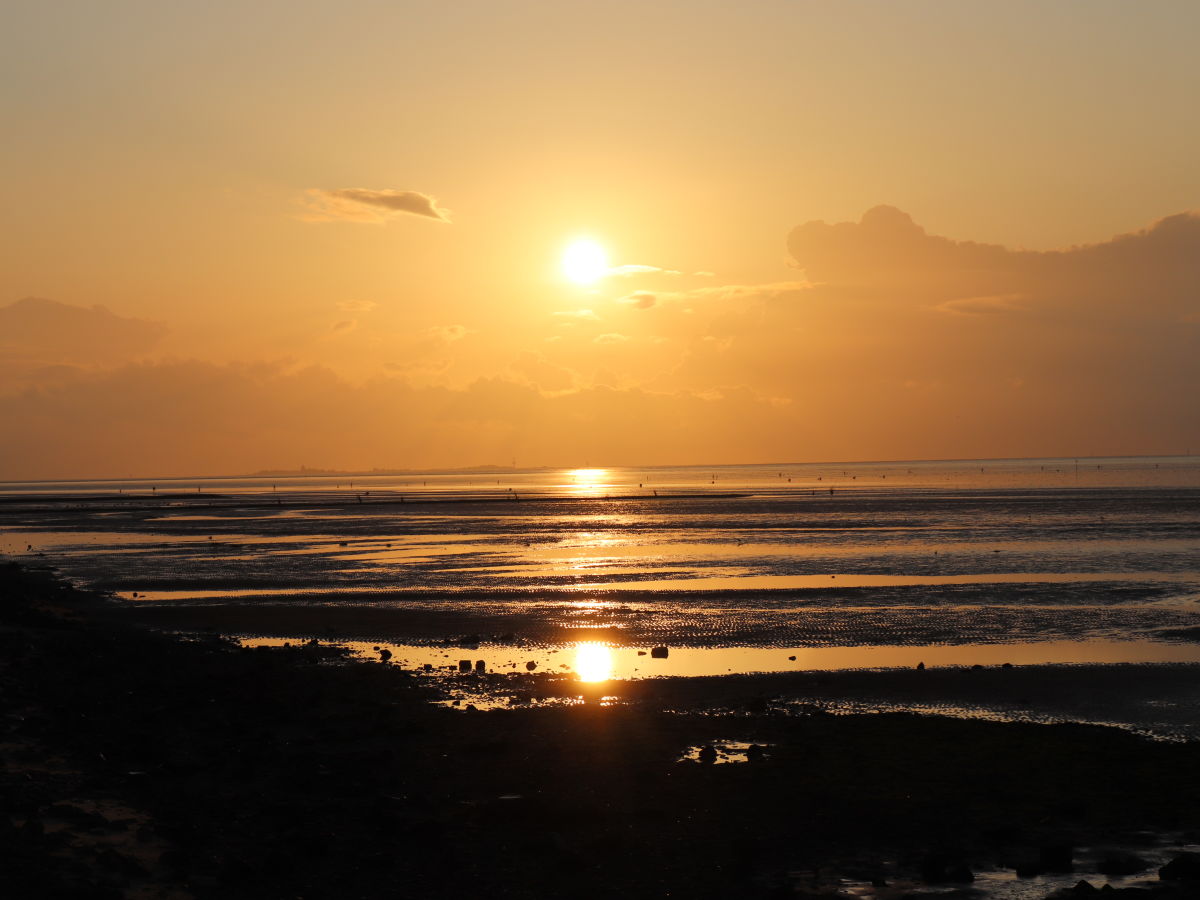 Sonnenuntergang über dem Meer