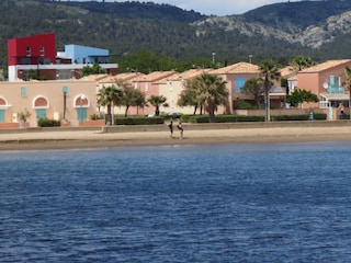 Blick auf die Ferienanlage