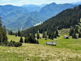 Blick von Rauschberg richtung 3 Seeen.