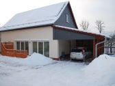 Ferienhaus im Winter