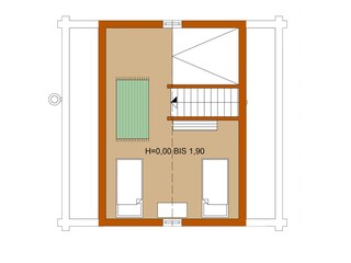 Capanna alpina Patergassen Pianta del piano 23