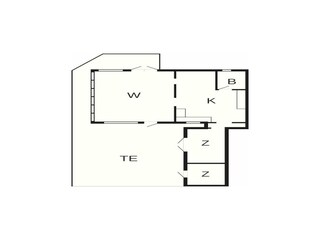 Casa de vacaciones Rønne Plano de planta 4