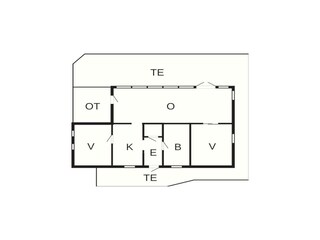 Vakantiehuis Unnaryd Grondplan 10