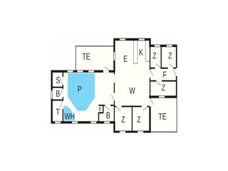 Vakantiehuis Harboøre Grondplan 9