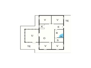 Vakantiehuis Virksund Grondplan 7