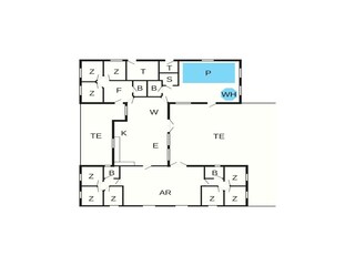 Vakantiehuis Hostrup Strand Grondplan 67