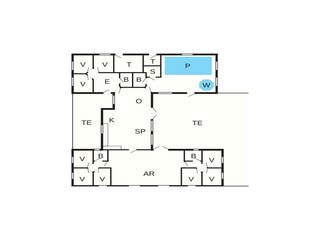 Vakantiehuis Hostrup Strand Grondplan 66