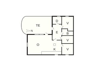 Maison de vacances Vester Husby Plan d'étage 34