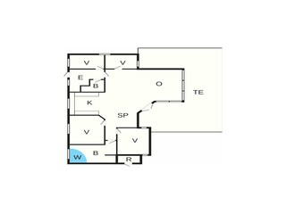 Vakantiehuis Løkken Grondplan 2