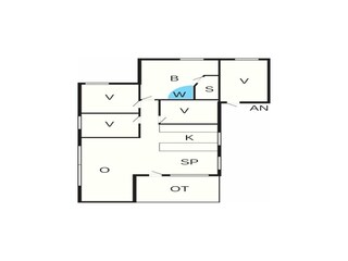 Maison de vacances Nørlev Strand Plan d'étage 20