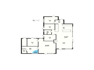 Vakantiehuis Hals Grondplan 40