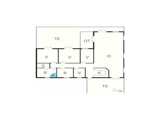 Vakantiehuis Uslev Grondplan 41