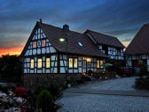 Ferienhaus "Bauernhäuschen" am Abend