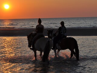 Reiten am Strand