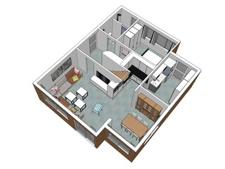 Casa de vacaciones Nieuwvliet Plano de planta 21