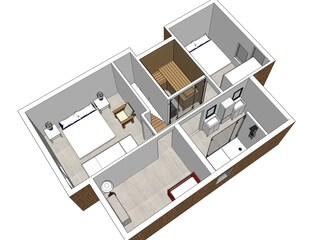 Casa de vacaciones Nieuwvliet Plano de planta 22