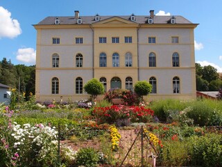 Außenansicht mit Garten