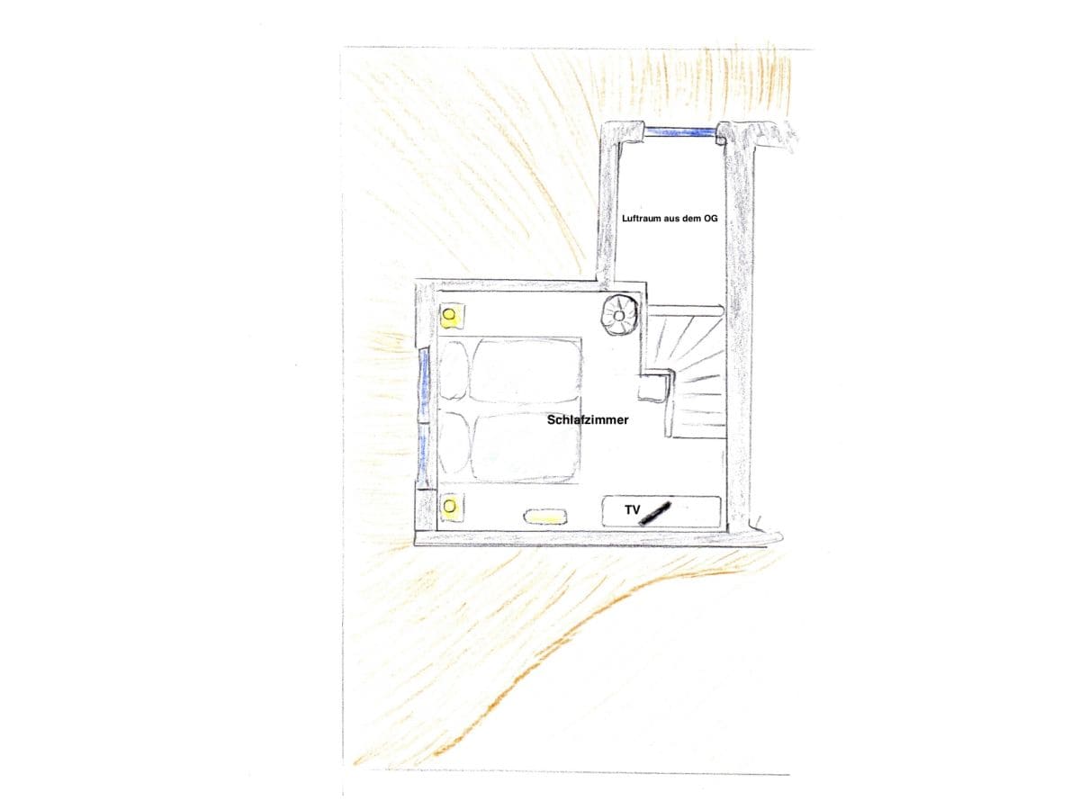 Grundriss Ferienhaus Windflüchter Dach