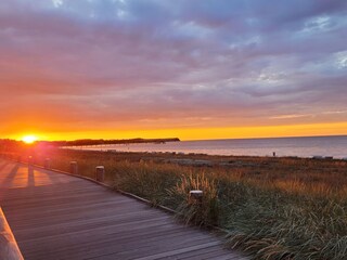 Sonnenuntergang auf der Promenade