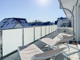 Sonnige Dachterrasse