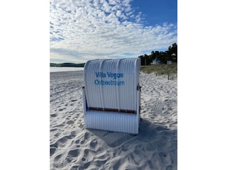 Strandkorb am Strand