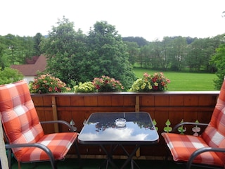 Aussicht vom Balkon