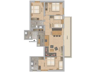 Appartamento per vacanze Bichlbach Pianta del piano 41