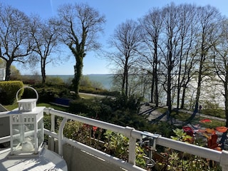 Balkonblick im Herbst