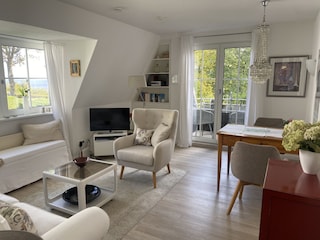 Wohnzimmer mit Meerblick