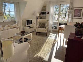 Wohnzimmer mit Meerblick