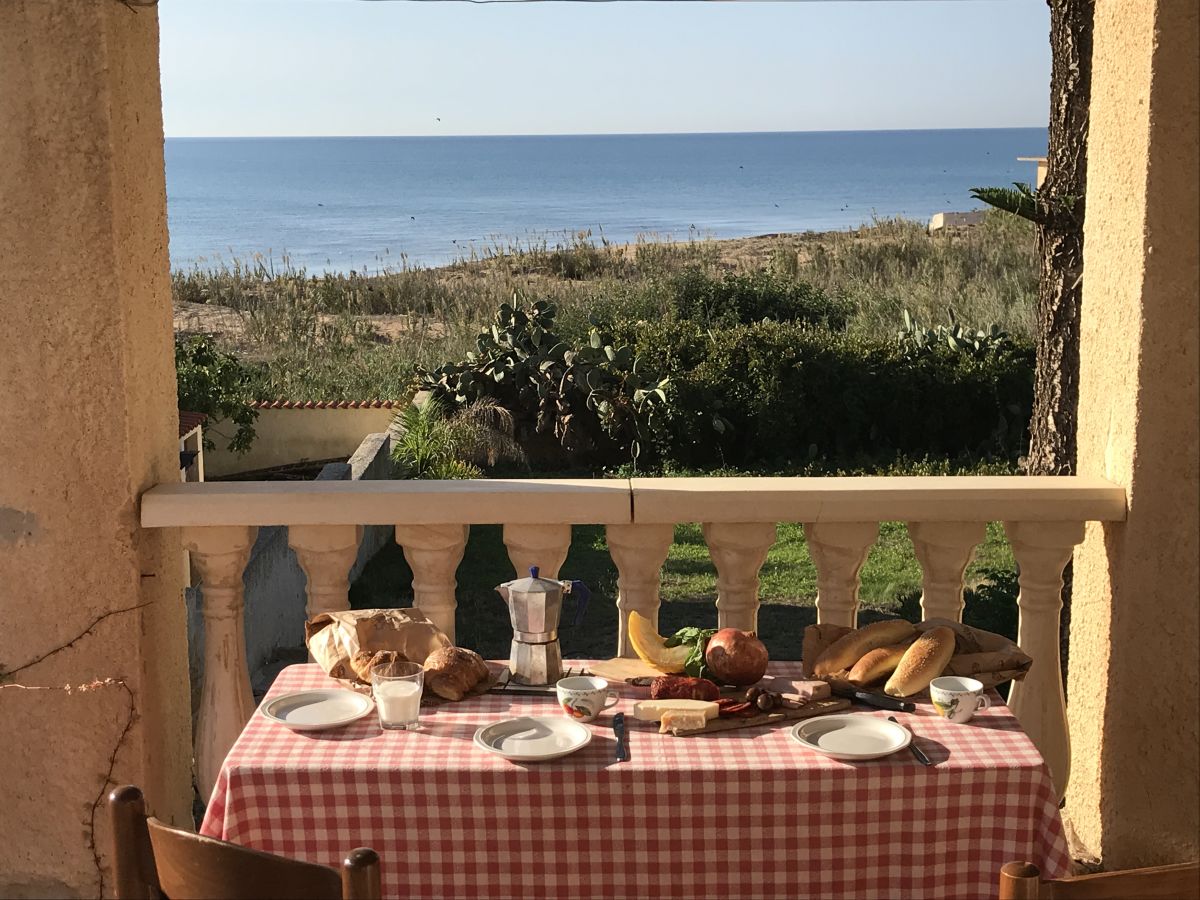 Terrasse direkt am Sandstrand