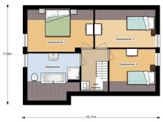 Casa per le vacanze Oostkapelle Pianta del piano 24