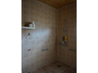 Ground floor shower with toilet