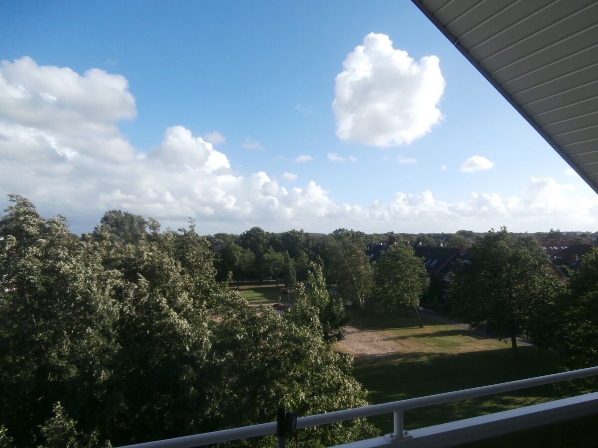 Blick vom Balkon