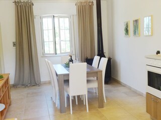Dining table in the kitchen