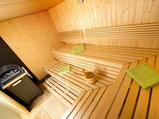 Finnische Sauna im Wellnessbereich