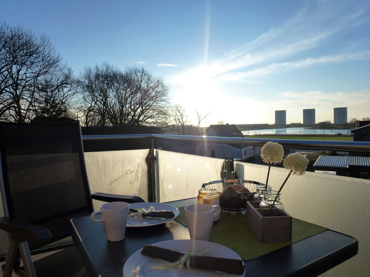 Sonnenaufgang vom Balkon