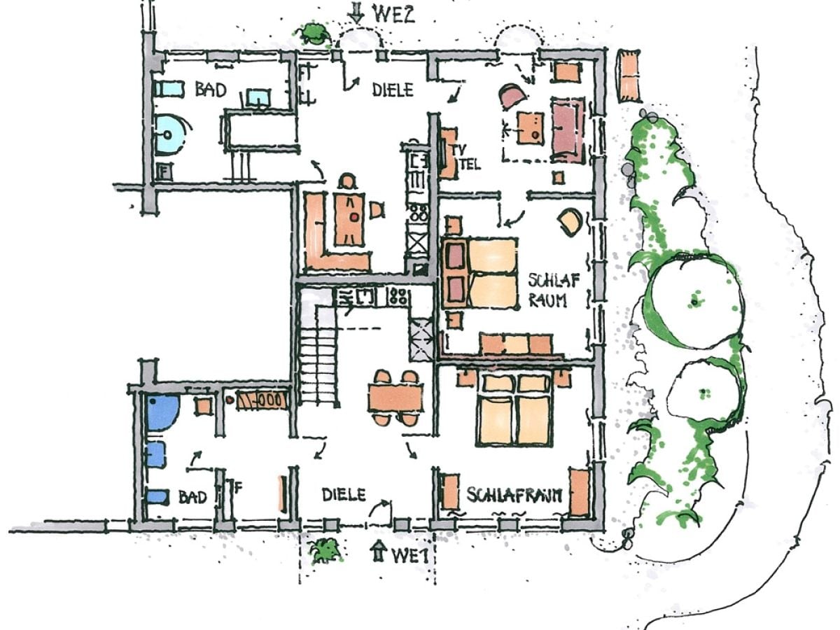 Ferienwohnung Ruhwinkel Grundriss 12