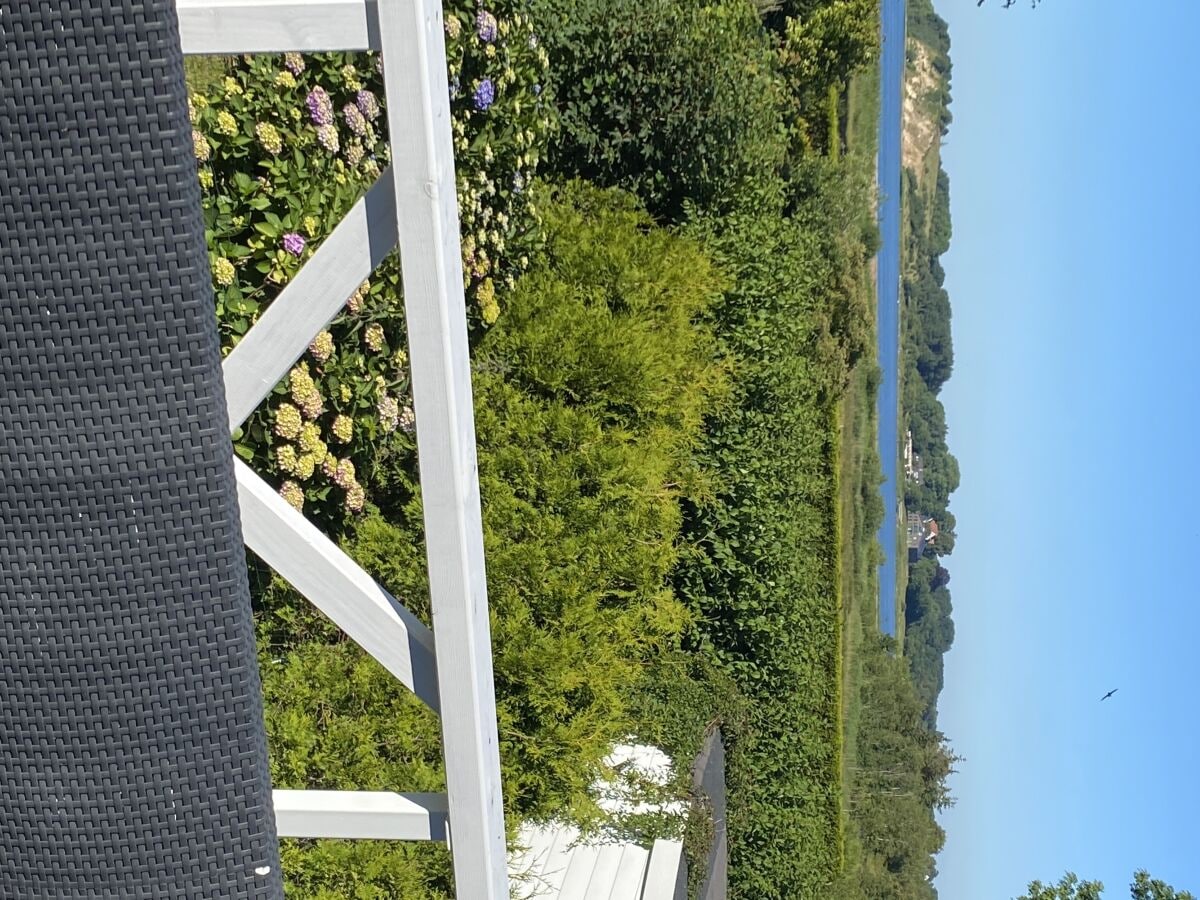 Blick vom Balkon auf die Flensburger Förde